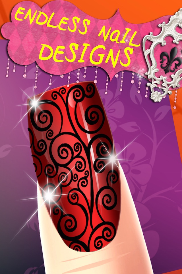 Cinderella's Woods Nail Salon - Beauty Make-Over Design & Fashion Manicure Dress-Up (Free Maker Games for Girls) screenshot 2