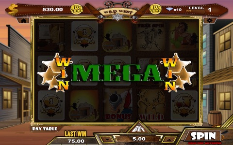 AAA Wild West Girl Gangstar Slots - WIN BIG with FREE Vegas Casino Game Machine on Christmas! screenshot 4
