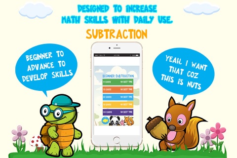 Subtraction for Kids: Animal Flash Cards screenshot 2