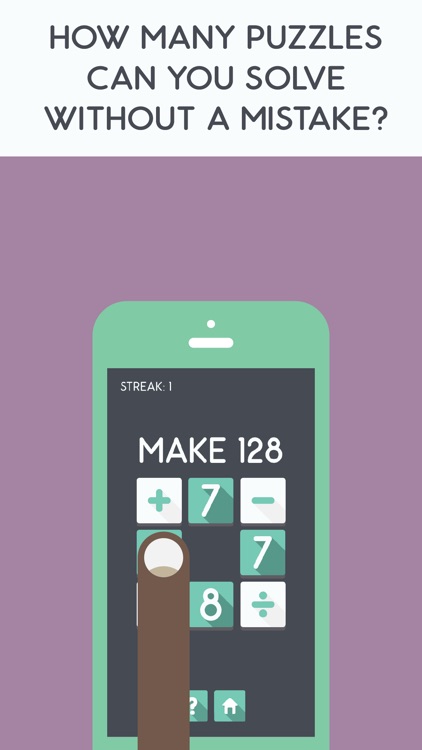 Make The Number - A Fast Paced Math Puzzle Game Like 24 For All Ages From Child To Adult That Is Better Than Flash Cards