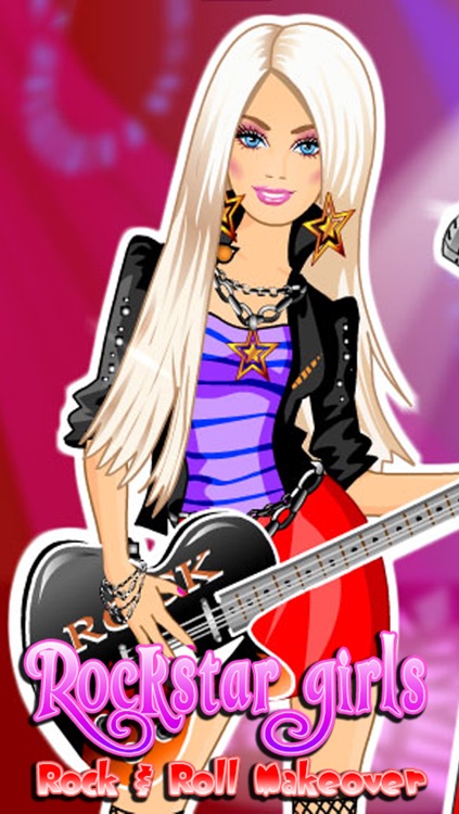 Rockstar Girls Rock & Roll Makeover Club: Crazy High Fashion Band with Guitar, Jeans & Music screenshot-4