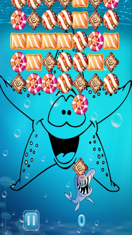 Sharks Dash Shooting Candy Match Puzzle For Kids