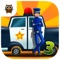 Car Builder 3 Mad Race with Police Car, Hippie Van, Monster Truck and Tank - Kids Game
