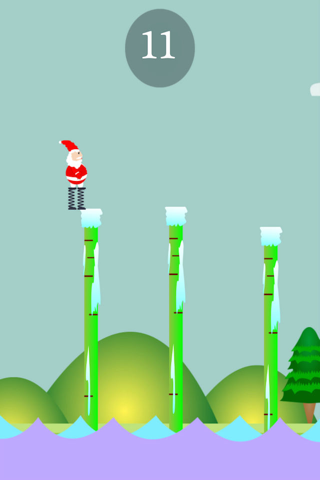Xmas Santa's Spring Gambol planet - christmassy santa doodle jump hd fun game for teens ever screenshot 3