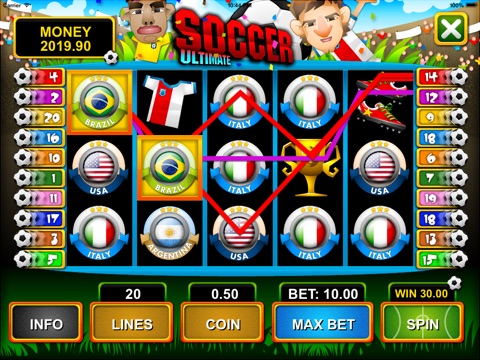 Soccer Slot Machine - Free Spin Games screenshot 3