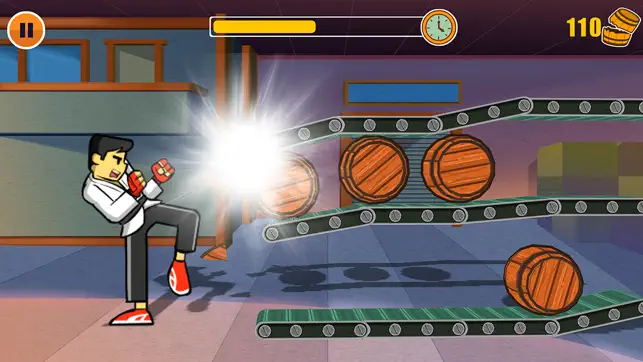 Barrel Kick Fighter 2: An addictive arcade style action free game, game for IOS