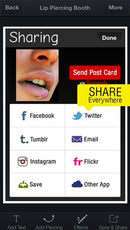 Lip Piercing Booth PRO - Try HD Lip Rings for your Cute Face or Send Piercing Idea to a Body Piercing Saloon screenshot-4