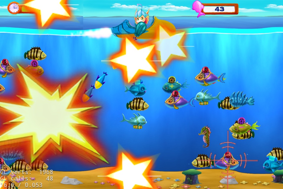 Crazy fish - Happy Aquarium deep-sea fishing paradise to eliminate cool running from the fish, won the king of glory, raid screenshot 2