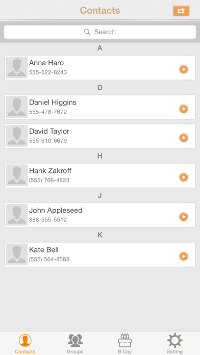 Contacts Master - Manager Screenshot 1