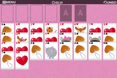 Freecell Valentine Solitaire - Free Edition screenshot 4