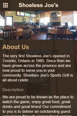 Shoeless Joe's Brooklin screenshot 2