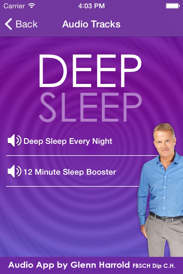 Deep Sleep by Glenn Harrold, a Self-Hypnosis Meditation for Relaxation screenshot 2