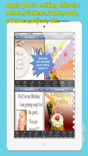 Invitation eCards with Photo Editor.Customize and Send Invit(圖3)-速報App