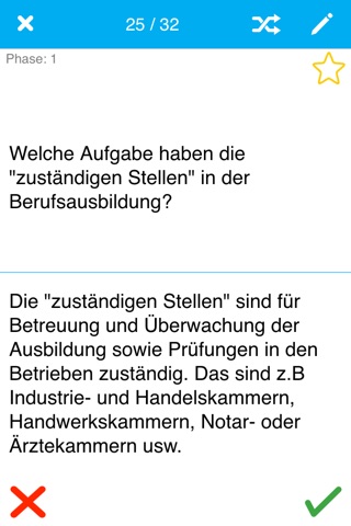 Скриншот из AEVO Learner - Prüfungsfragen für die Ausbildereigungsprüfung