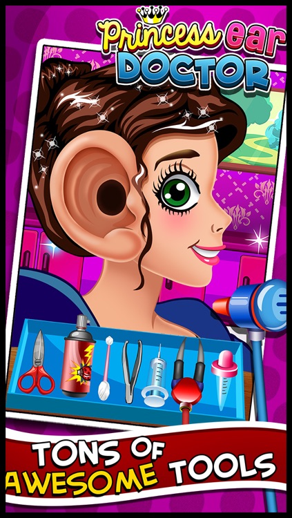 A Little Princess Ear Doctor Surgeon - A Crazy Virtual Casual Queen Care & Surgery Spa Dressup Salon Game Party for Boys & Girls