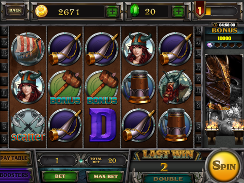 Slot - Viking's Treasure HD screenshot 2