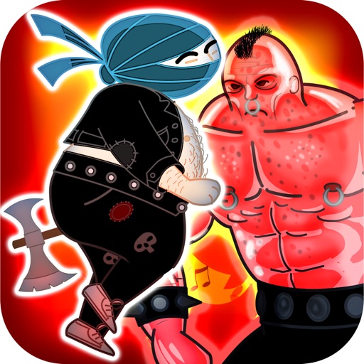 Mighty Metal Ninja Run+ - A Drunken Monk against Underground Villains Multiplayer Game HD PRO icon