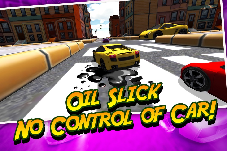 A Mini Toy Toon 3D Car Motor Racing Lightning Fast Auto Race Game screenshot 4