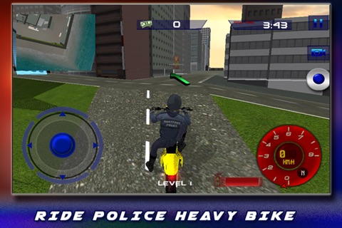 Police Motorcycle Ride Simulator 3D – Chase the criminal and cease them on bike screenshot 3