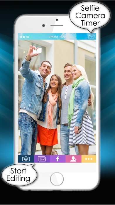 Screenshot #2 pour Selfie Camera Editor Plus Automatic Timing Release