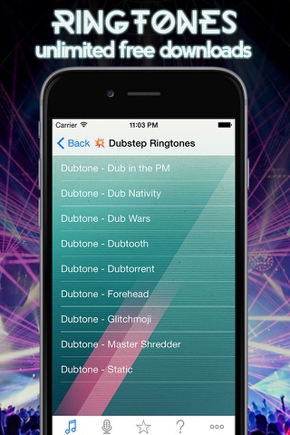 Dubstep Tones - Ringtones and Alert Tones screenshot 3