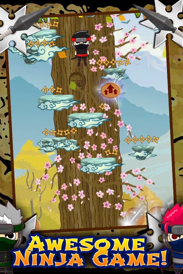Awesome Ninja Jump Adventure Game FREE screenshot 2