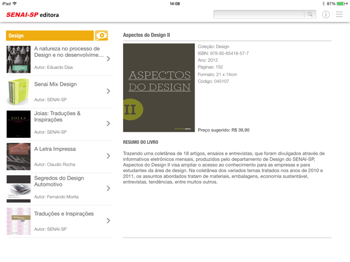 Livros SENAI SP