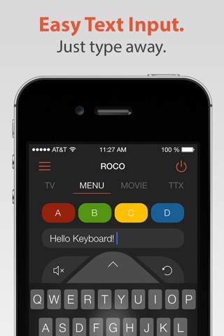 Roco - Remote control and keyboard for your Samsung or LG Smart TV screenshot 2