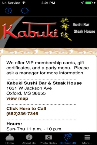 Kabuki Sushi Bar & Steakhouse screenshot 4