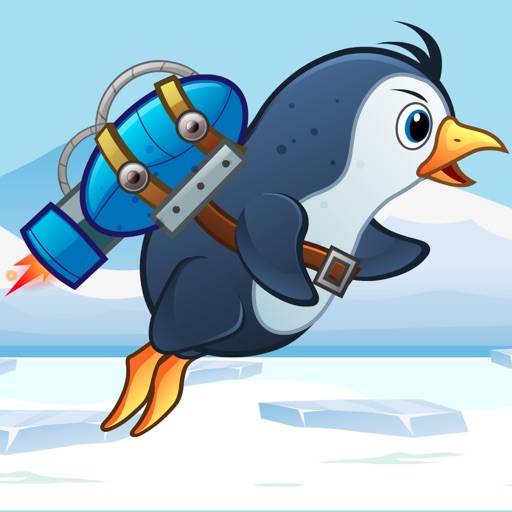 Jetpack Penguin Survival Icon