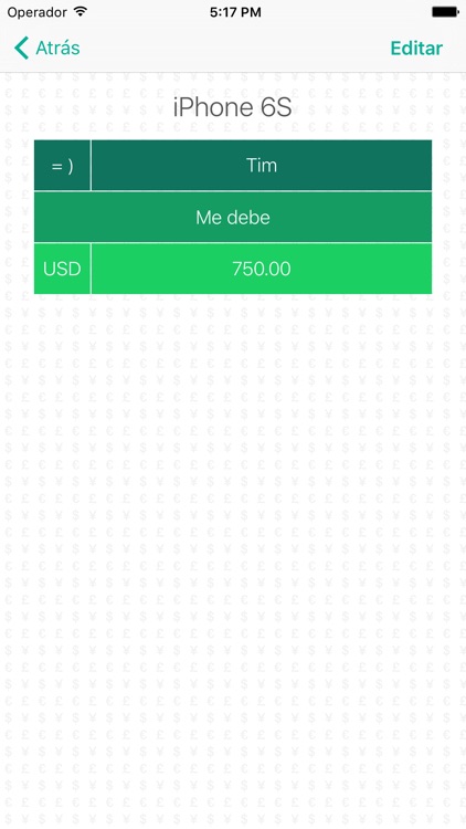 Debts - The simple way to track personal debts