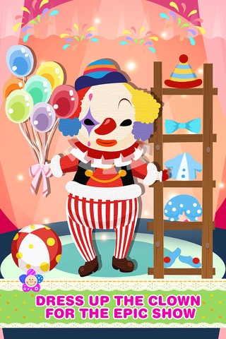 Clumsy Little Clown - Circus Dress up & Play Center screenshot 3