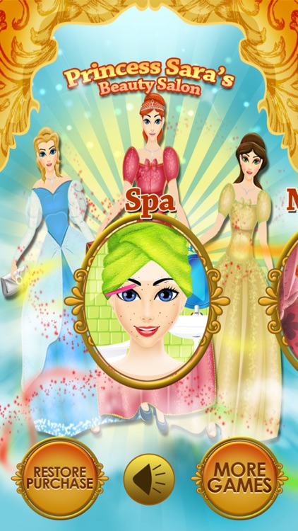 Princess Sara Beauty Spa Salon - Dress up & Makeover your Magical Fairy Doll in her Palace   for All Sweet Fashion Girls