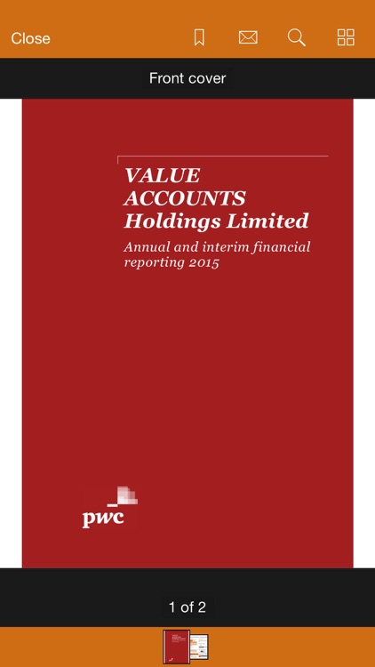 Value Accounts Holdings 2015