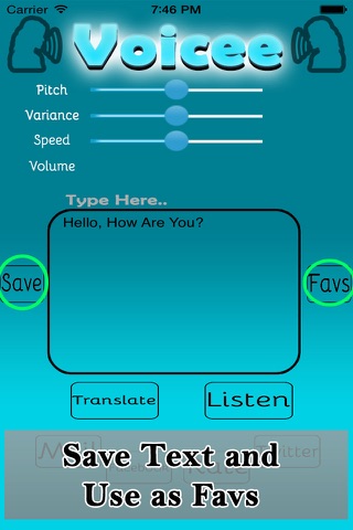 Voicee-Turn Your Text into Voice and Translate screenshot 3