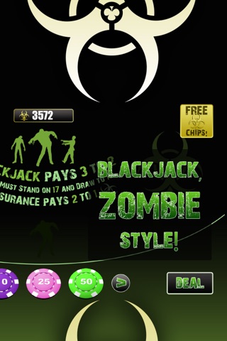 Zombie Blackjack screenshot 2