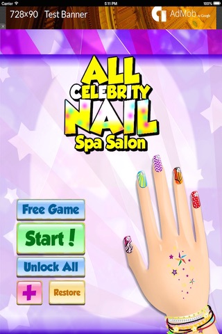All Celebrity Nail Beauty Spa Salon - Makeover Beauty Game for Girl Free screenshot 2