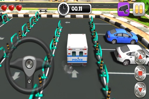 Action Police Car Parking Simulator 3D - Real Test Driving Game screenshot 4