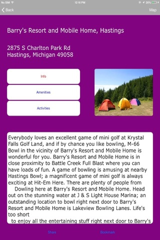 Michigan Camping Spots screenshot 4