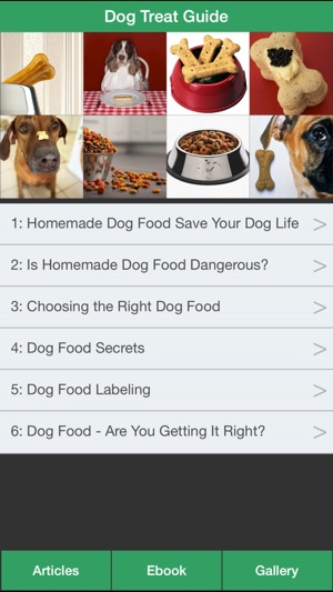 Dog Treat Guide - Homemade Dog Food for 