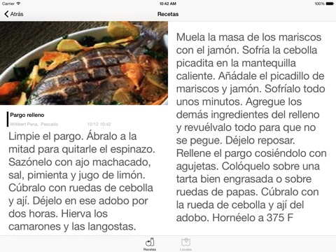 Cuban Recipes Fish & Restaurants HD screenshot 2