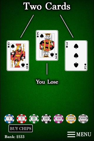 Heads Up Acey Deucey Poker screenshot 4