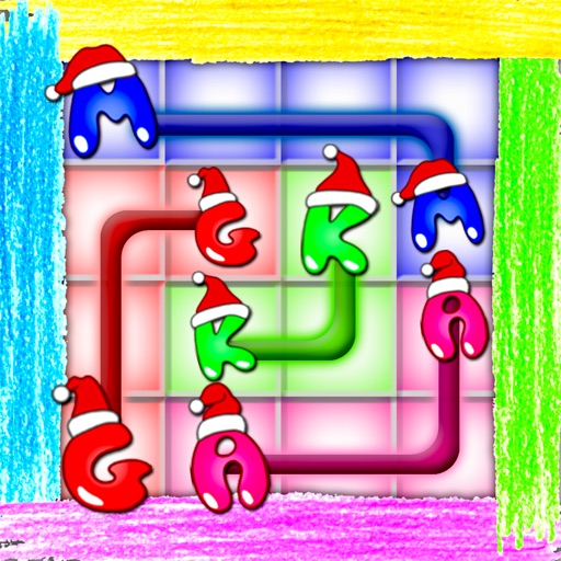 After school christmas alphabet flow free brain puzzle game:play with your xmas letters icon