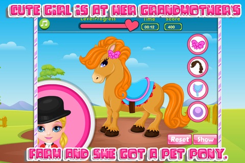 Cute baby and her pony screenshot 4