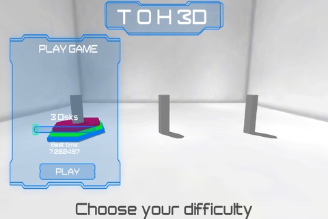 TOH 3D - free tower of hanoi puzzle game screenshot 2