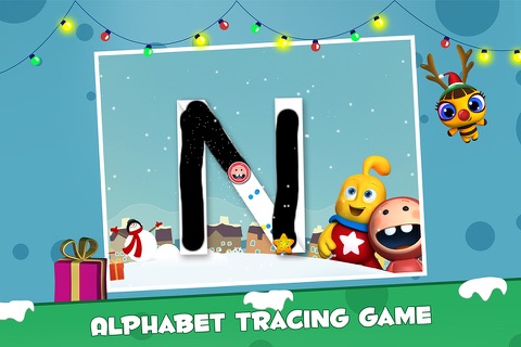 Icky Snow Trace - Learn to trace Uppercase ABC - Lesson 2 of 3 screenshot 2