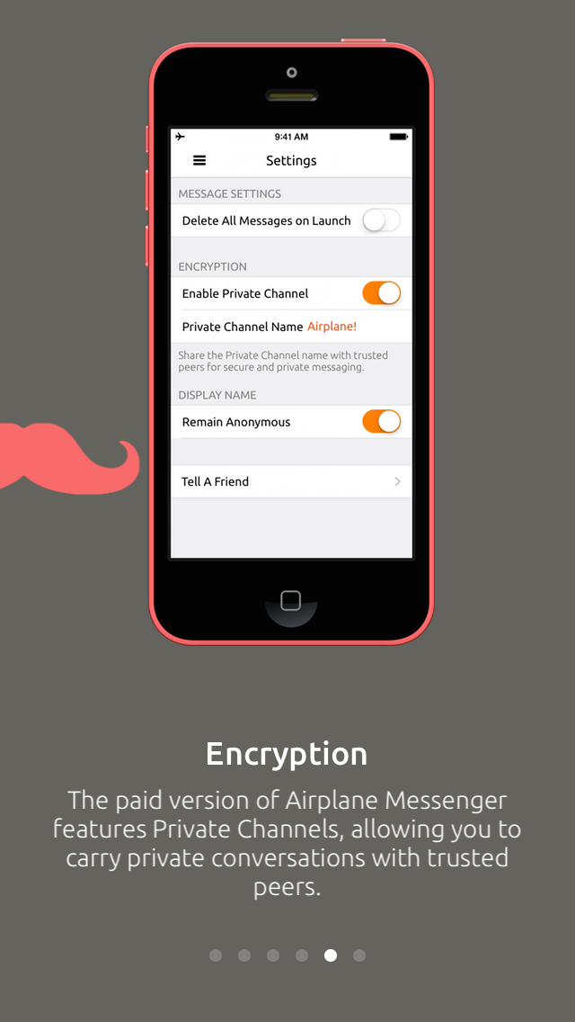Airplane Messenger Lite - Anonymous Offline Messaging via Peer-to-Peer Wireless для ПК 1