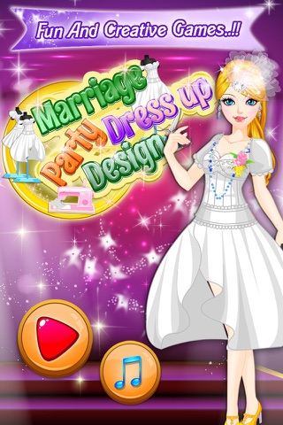 Marriage Party Design Dressup girls games screenshot 4