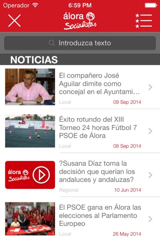 PSOE Álora screenshot 3