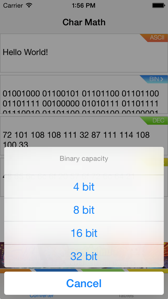 Char Math - iOS edition